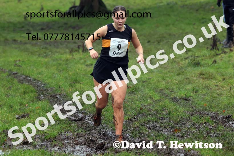 Womens Senior and Womens Masters 2023 NECAA Cross Country Relays, Thornley Hall Farm, Peterlee, County Durham. Photo: David T. Hewitson/Sports for All Pics